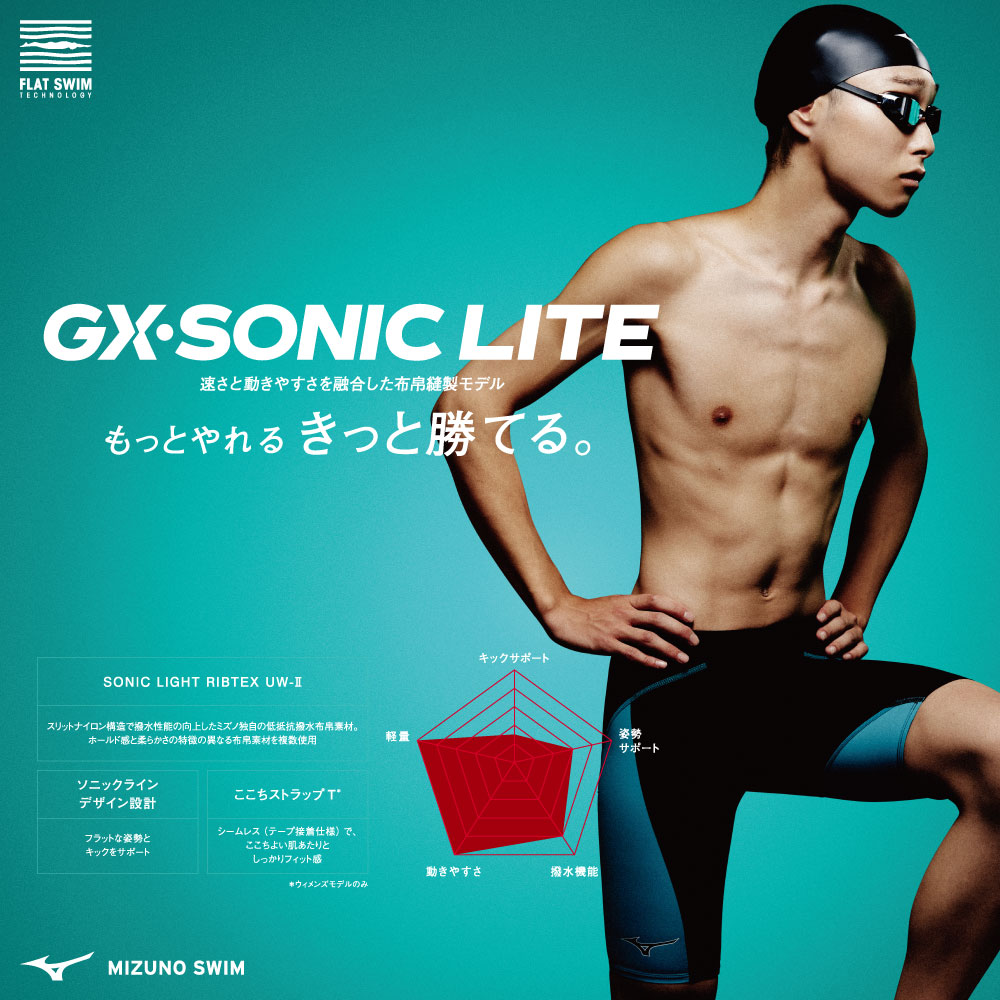 GX・SONIC ミズノ MIZUNO 競泳水着 ジュニア女子 WA承認モデル LITE