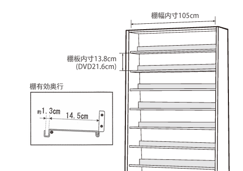 CDラック 大容量 1668枚収納 日本製 即日出荷 CDコレクターのためのCD