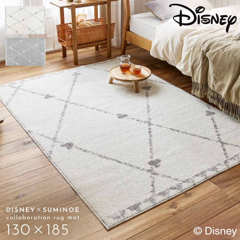 スミノエ ディズニー ラグ カーペット マット 130×185cm ミッキー