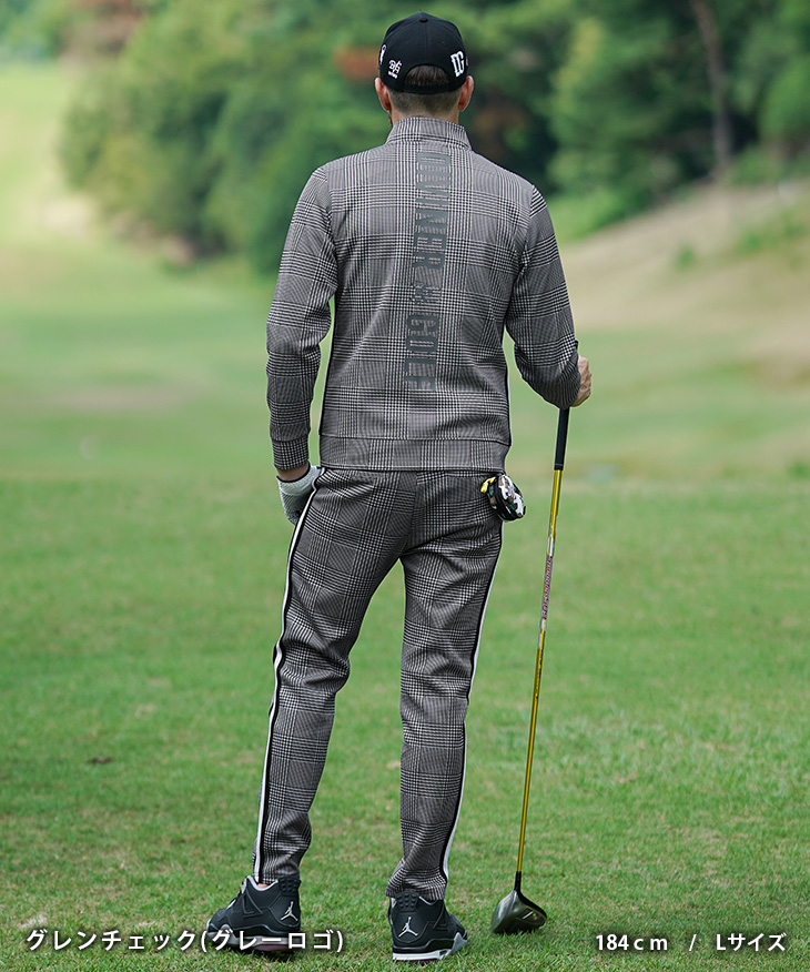 フィラゴルフ】美品 セットアップ チェック XLサイズ メンズ FILA GOLF