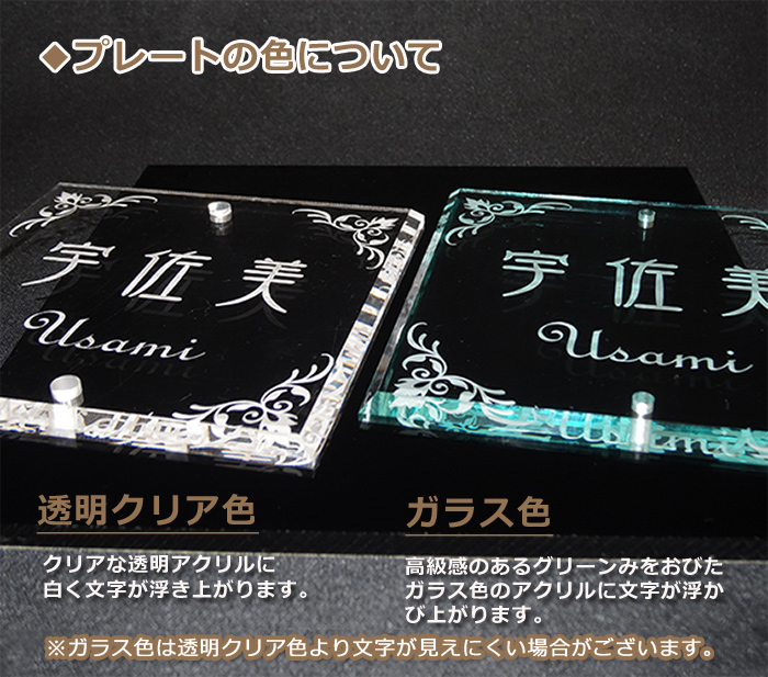 あんしん1年保証付き】 表札 アクリル LIXIL リクシル アクシィ1型対応