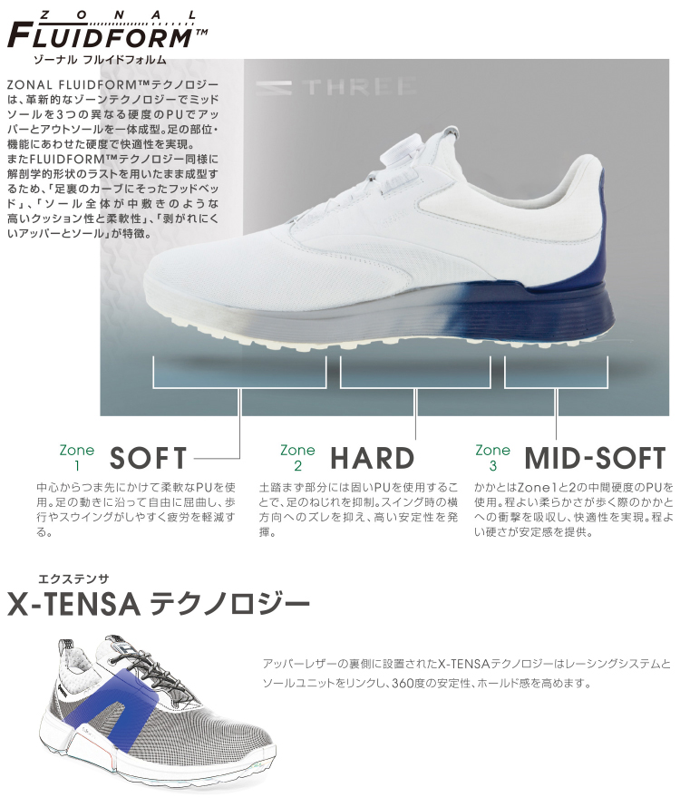 ecco（エコー） 日本正規品 S-THREE レース エススリー レディスモデル
