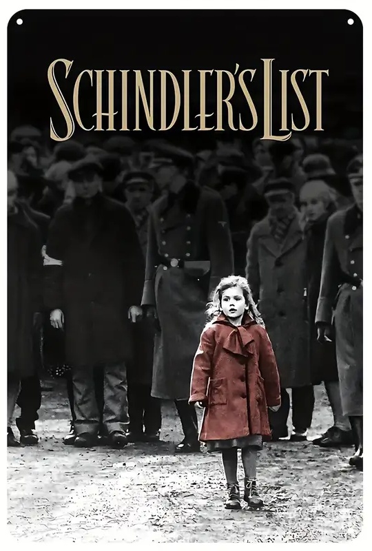 シンドラーのリスト』映画ポスター メタルサイン ブリキ看板
