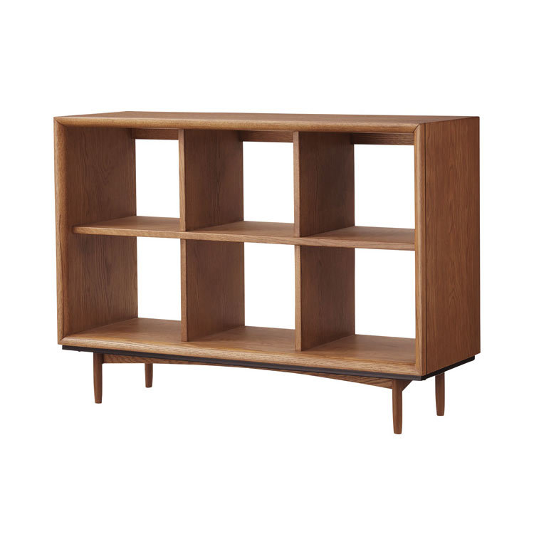 シェルフ 木製 2段 3列 ロー オープンラック キャビネット 本棚 収納