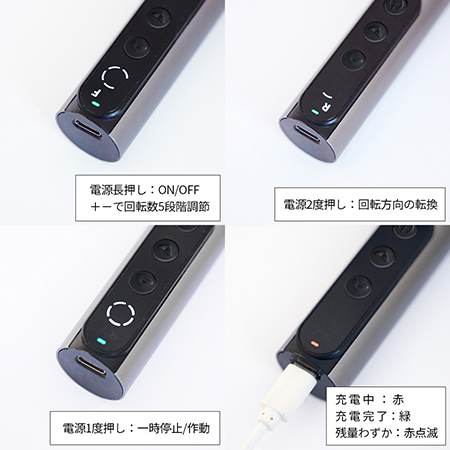 ネイルラボ Nail Labo petit プティ コードレス ネイルマシン 5段階