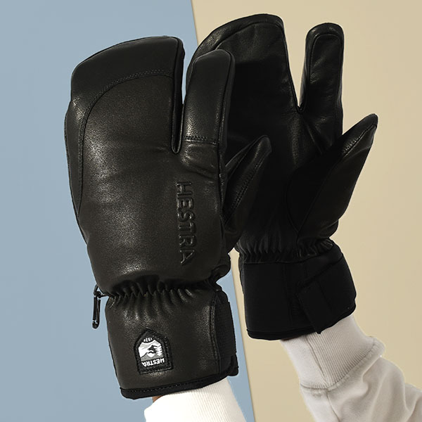 HESTRA（ヘストラ） レザーミトン Topo 3-Finger MITTEN メンズ ミトン