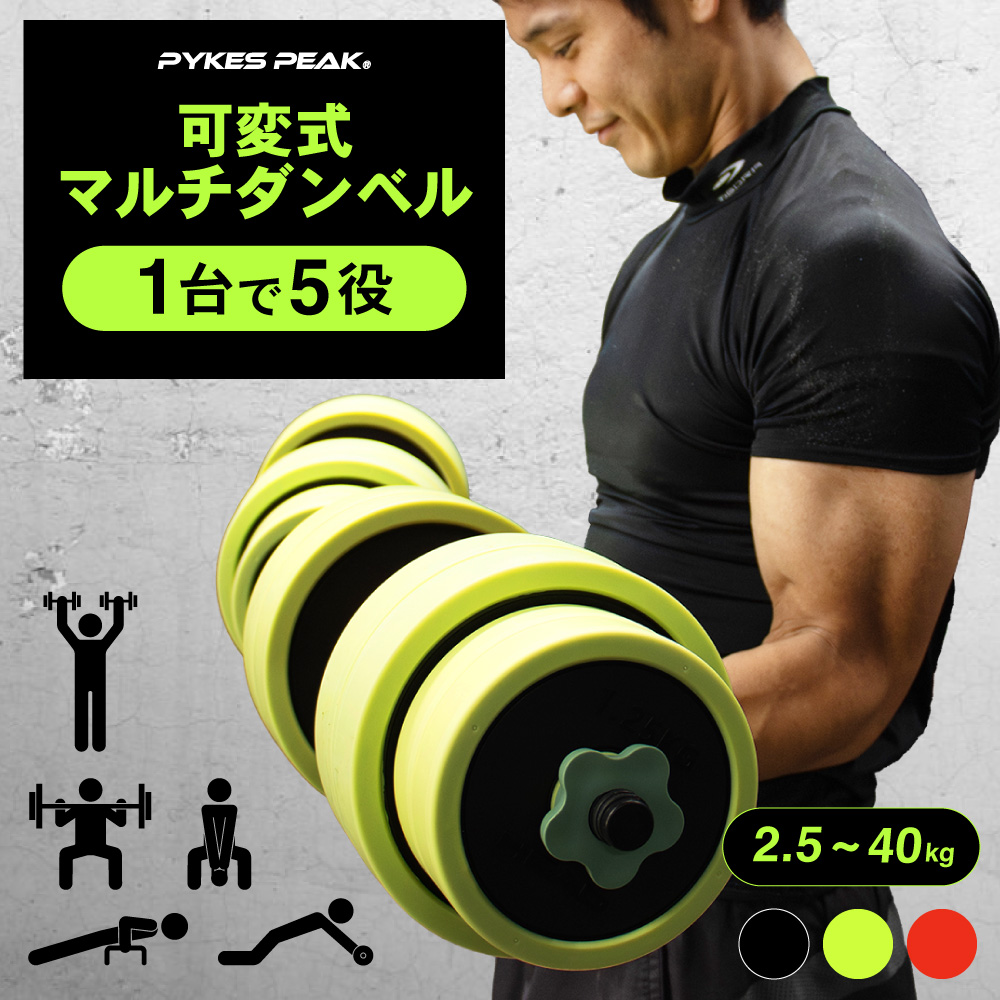 PYKES PEAK（パイクスピーク） ダンベル マルチトレーニング 可変式