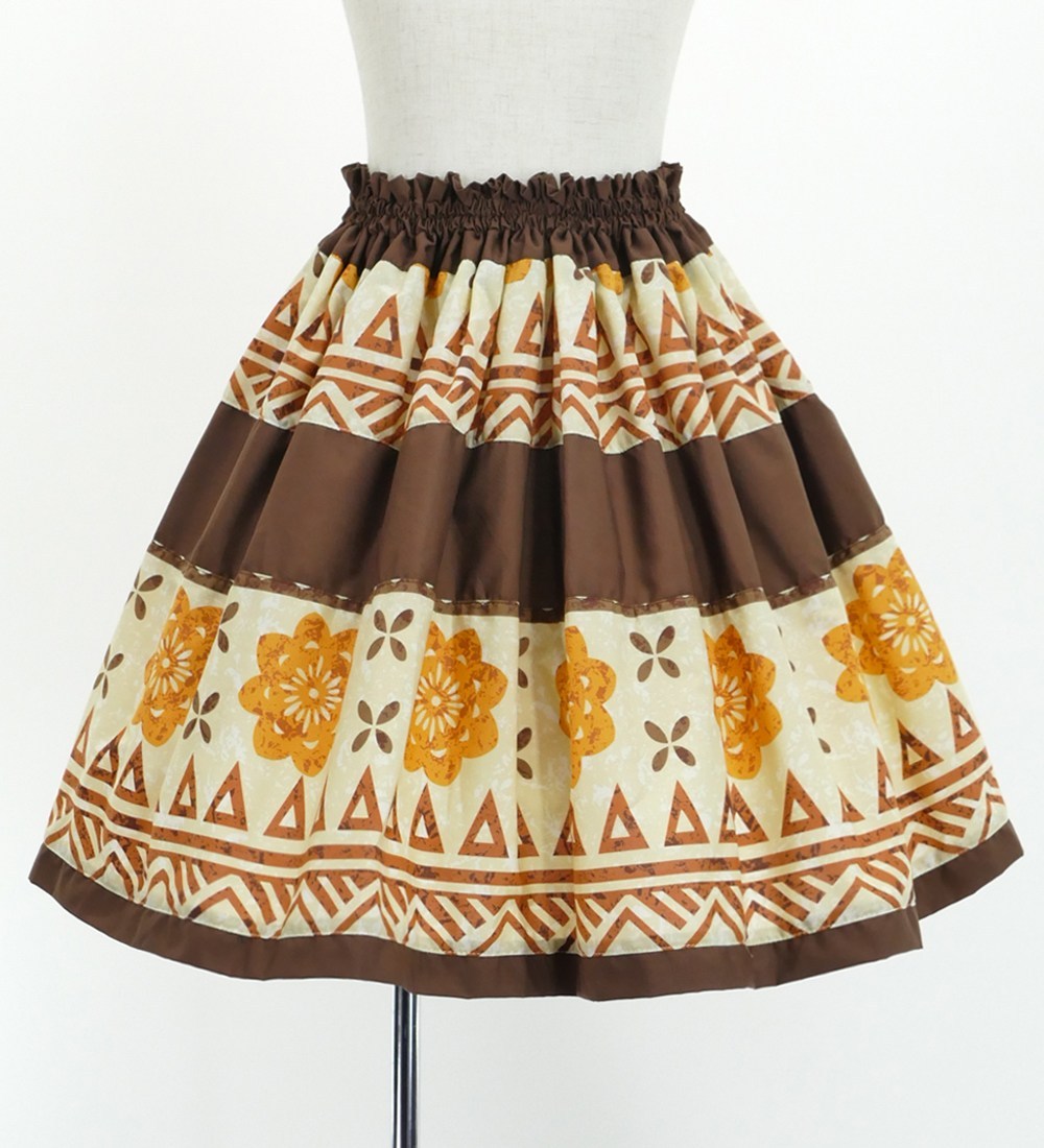 フラダンス ケイキ パウスカート キッズ140サイズ ブラウン p61-140