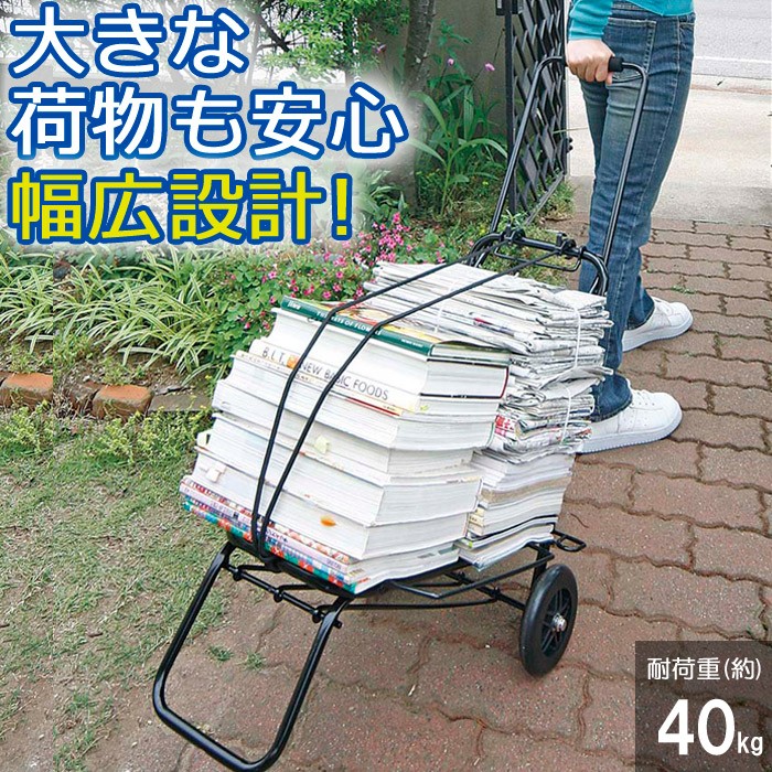 CAPTAIN STAG キャプテンスタッグ 台車 折りたたみ ポリタンクが倒れ