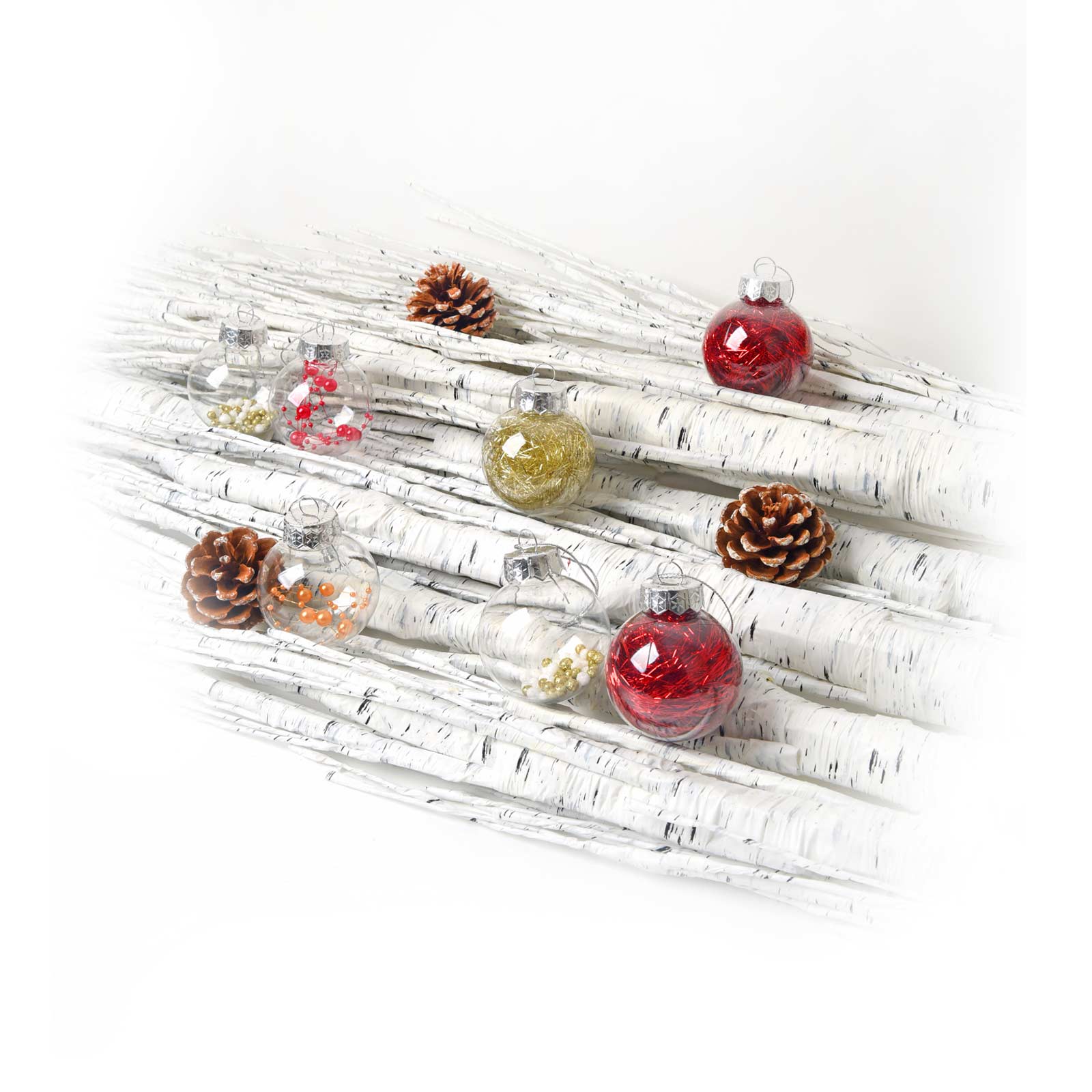 EsuonHappiness クリスマスツリー 白樺 ツリー オーナメント セット