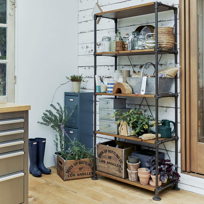 棚 ラック おしゃれ スチール インダストリアル ヴィンテージ 水道管
