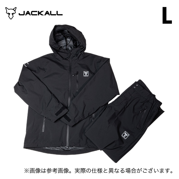 JACKALL（ジャッカル） RFジャケットセットアップ (ブラック／L
