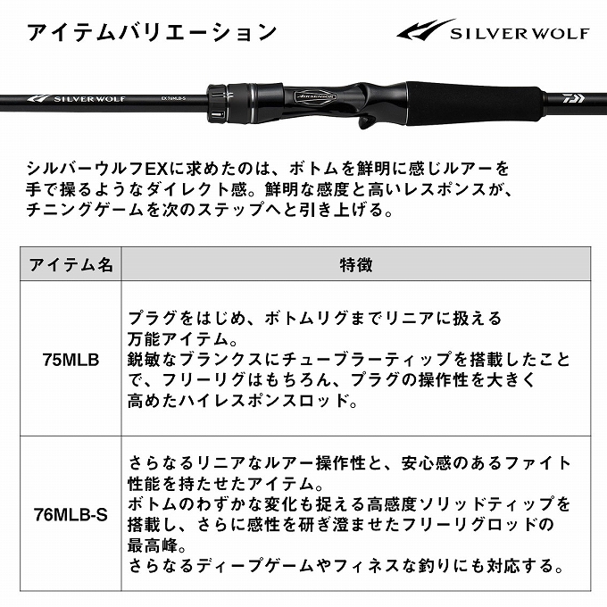 DAIWA（ダイワ） 【目玉商品】ダイワ 24 シルバーウルフ EX 75MLB