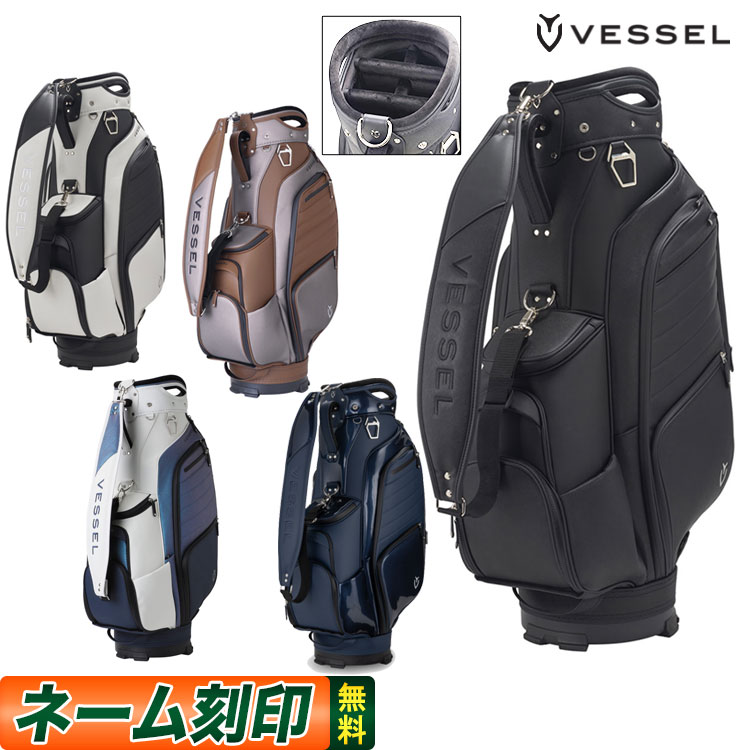 Vessel ベゼル ブラウン ゴルフバッグ APX Staff APX Staff | VESSEL GOLF