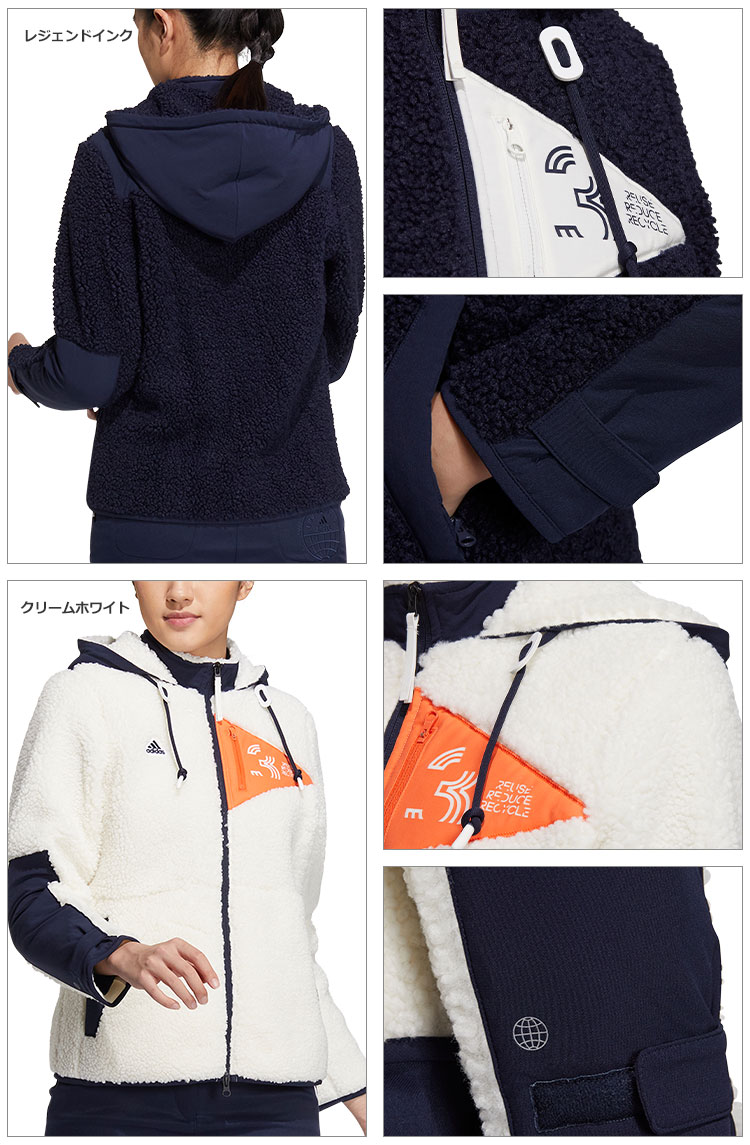 adidas（アディダス） ゴルフウェア BY044 ボアフリース 長袖