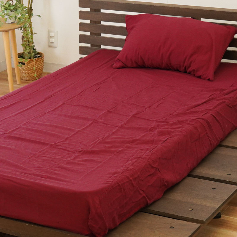 和晒 ボックスシーツ シングル 日本製 綿100％ 和晒し 2重ガーゼ BOX