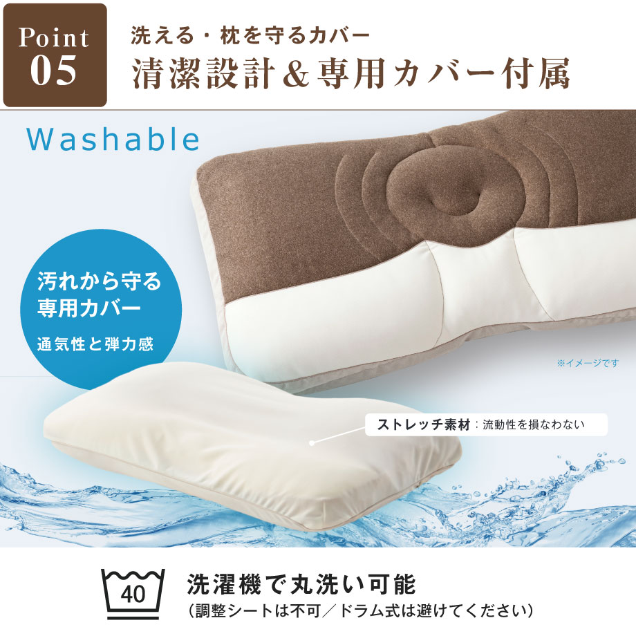 じぶんまくら 枕 首こり 肩こり みんまく 専用カバー付き 超ワイド