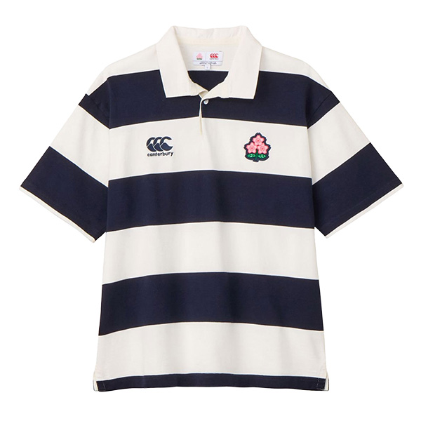 カンタベリー canterbury ジャパンショートスリーブ4インチストライプ