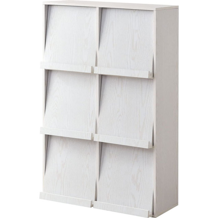 ワイエムワールド 本棚 ディスプレイラック スリム 扉付 大容量 扉