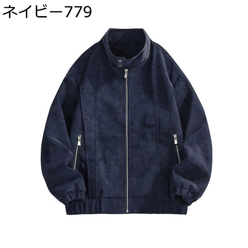 レザージャケット フェイクスエードジャケット メンズ バイク