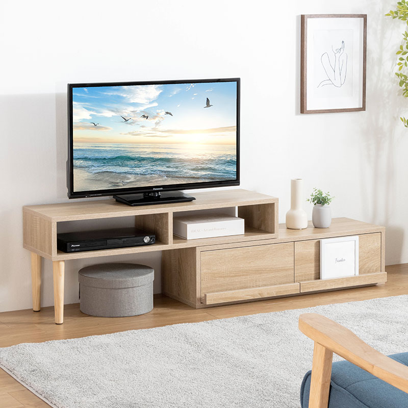 MINT テレビ台 テレビボード コーナー ローボード 伸縮 幅96 おしゃれ