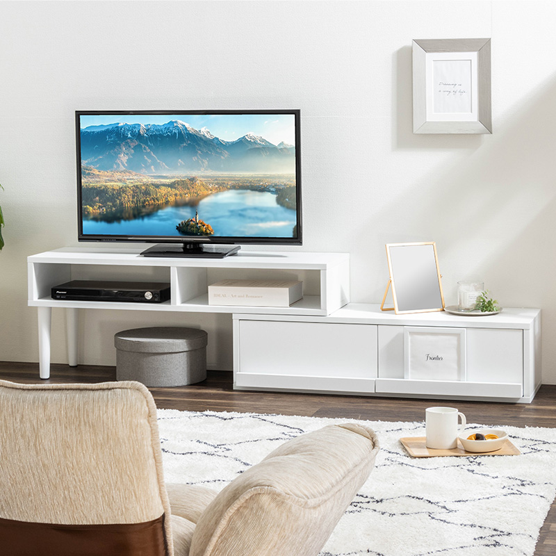 MINT テレビ台 テレビボード コーナー ローボード 伸縮 幅96 おしゃれ