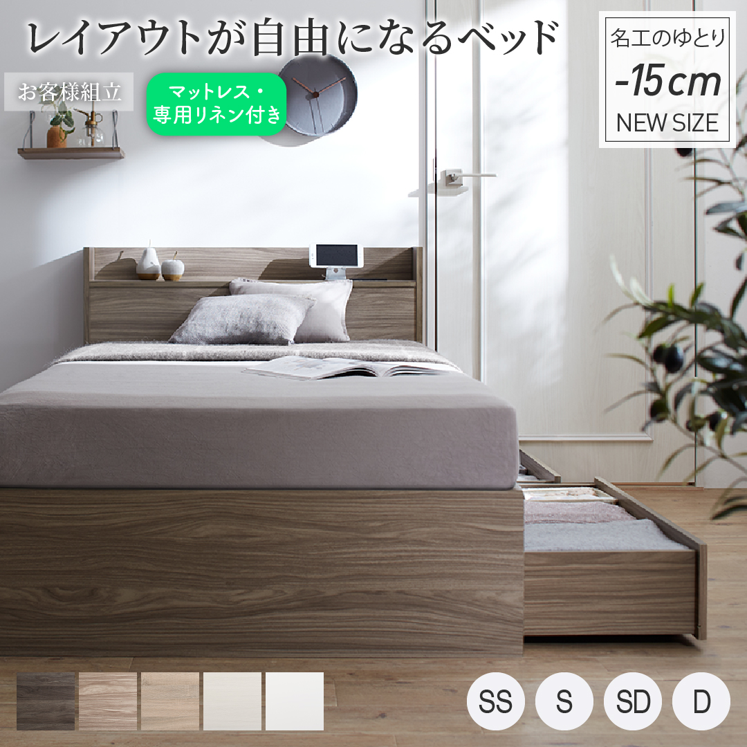 限定価格】超人気！ベッドフレーム パイプベッド【ダブル D】 WHITE