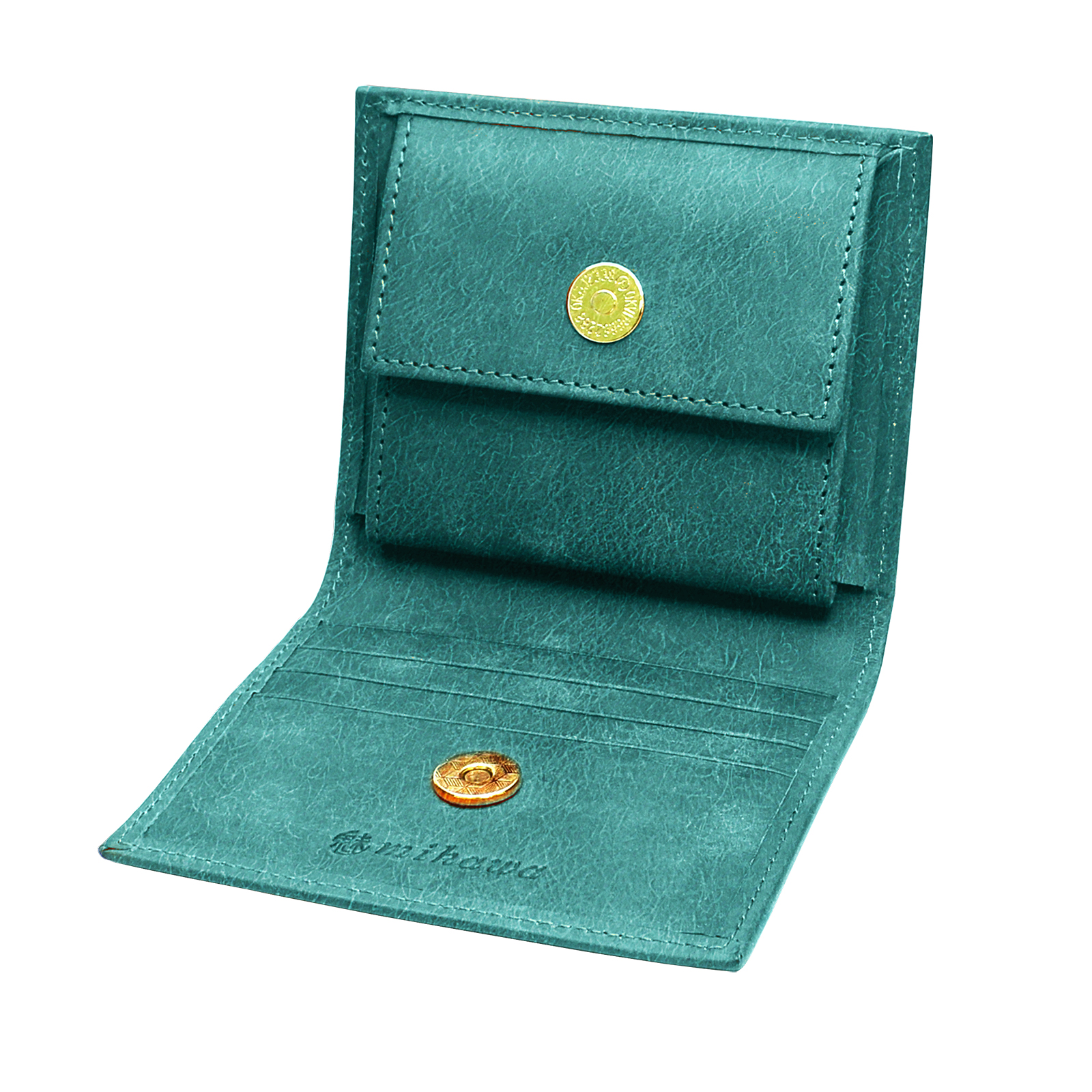 財布 メンズ 二つ折り プエブロレザー pueblo 日本製 小銭入れあり