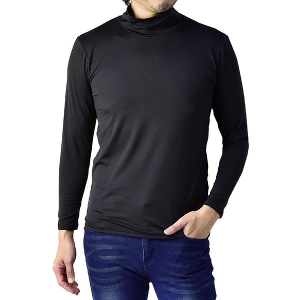 FLAG ON CREW ハイネック 保温 インナー メンズ 肌着 モックネック