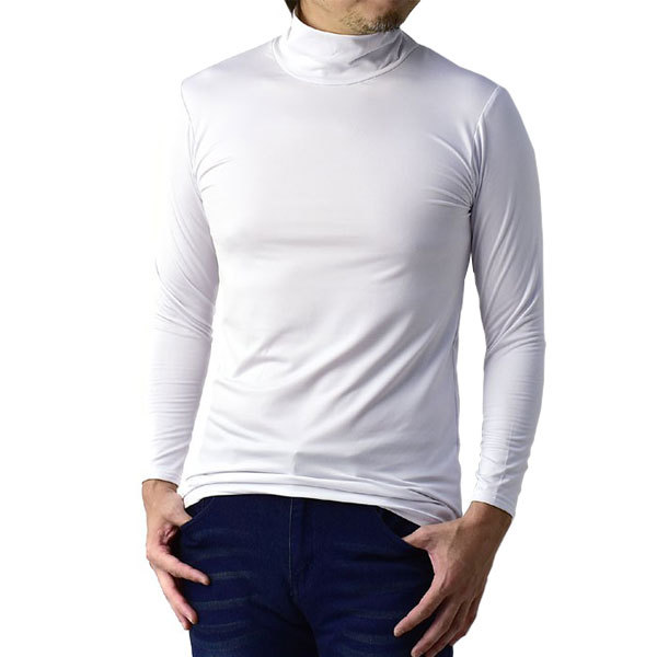 FLAG ON CREW ハイネック 保温 インナー メンズ 肌着 モックネック