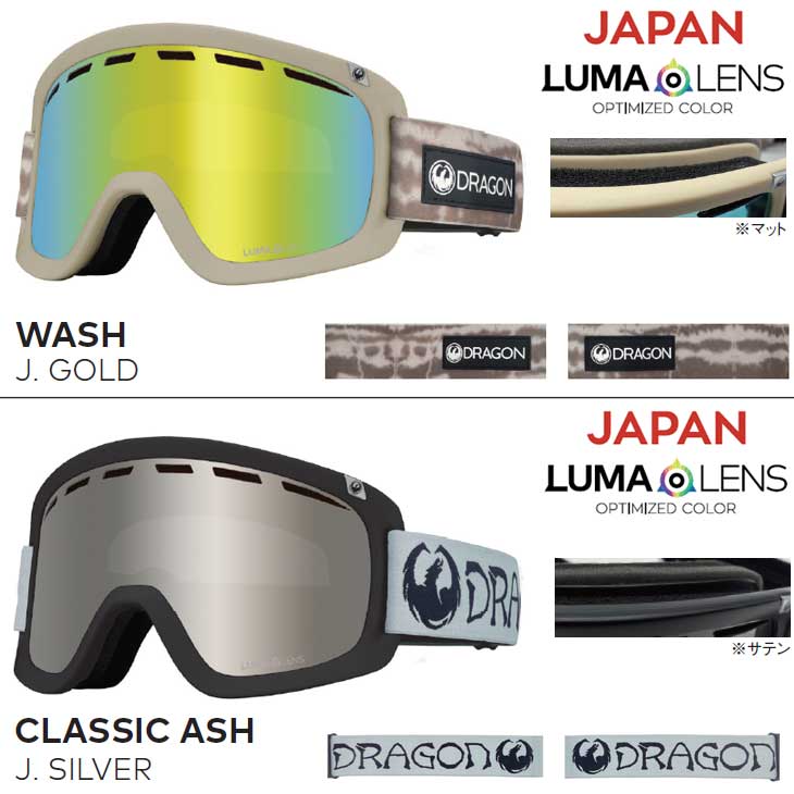 ドラゴン（DRAGON） 22-23 DRAGON スノー ゴーグル D1 JAPAN LUMA LENS