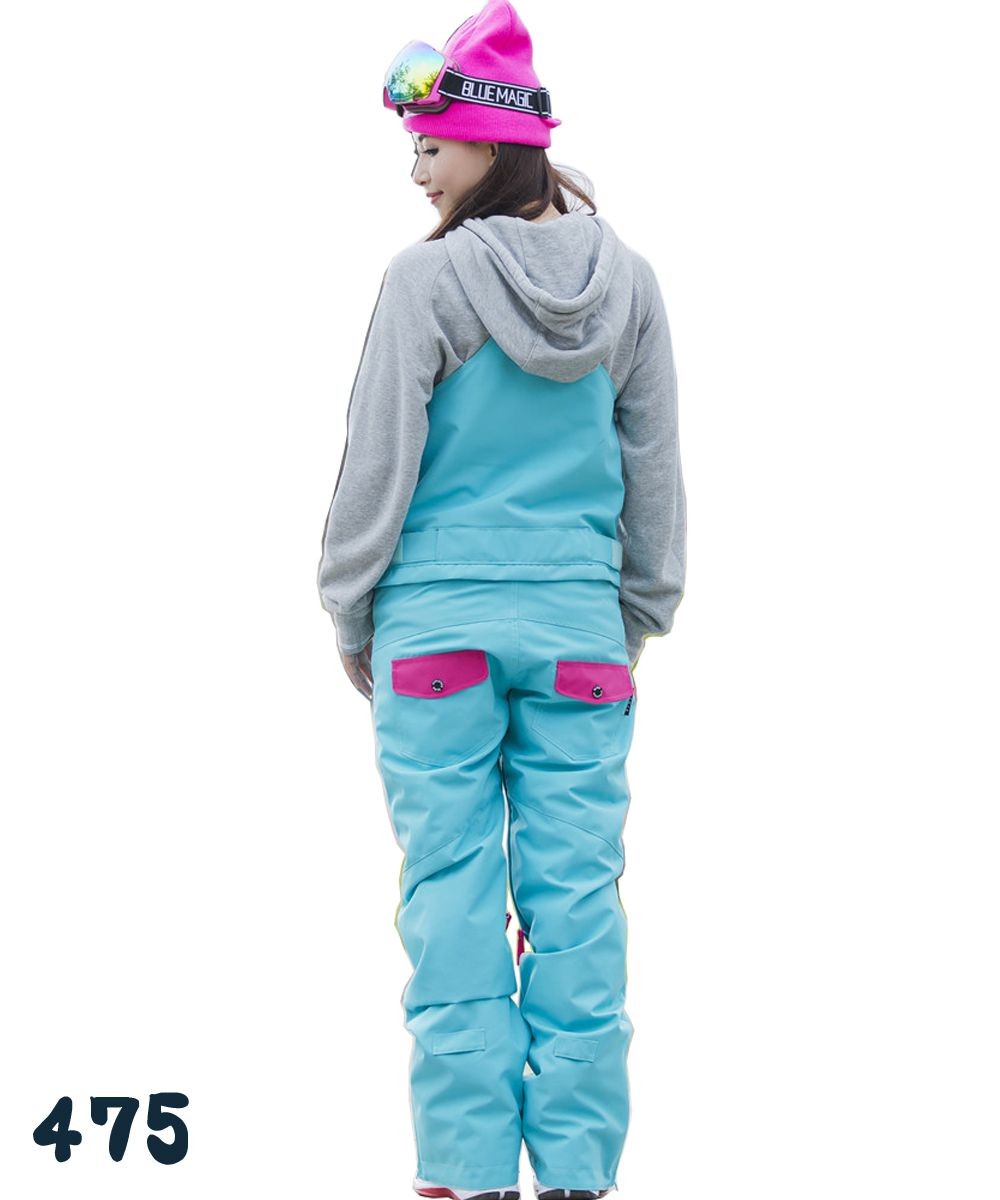スノーボードウェア スキーウェア レディース パンツ オーバーオール