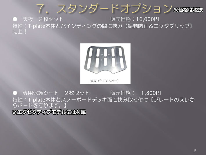 T-PLATE スノーボード EXCUTIVE MODEL SET エグゼクティブモデルセット