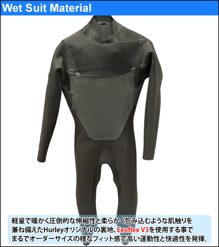 Hurley（ハーレー） 現品限り 2025 Hurley ウェットスーツ メンズ