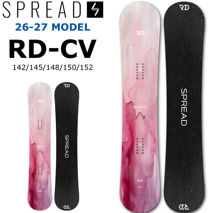 予約 26-27 スプレッド スノーボード SPREAD RD-CV SNOWBOARD アール