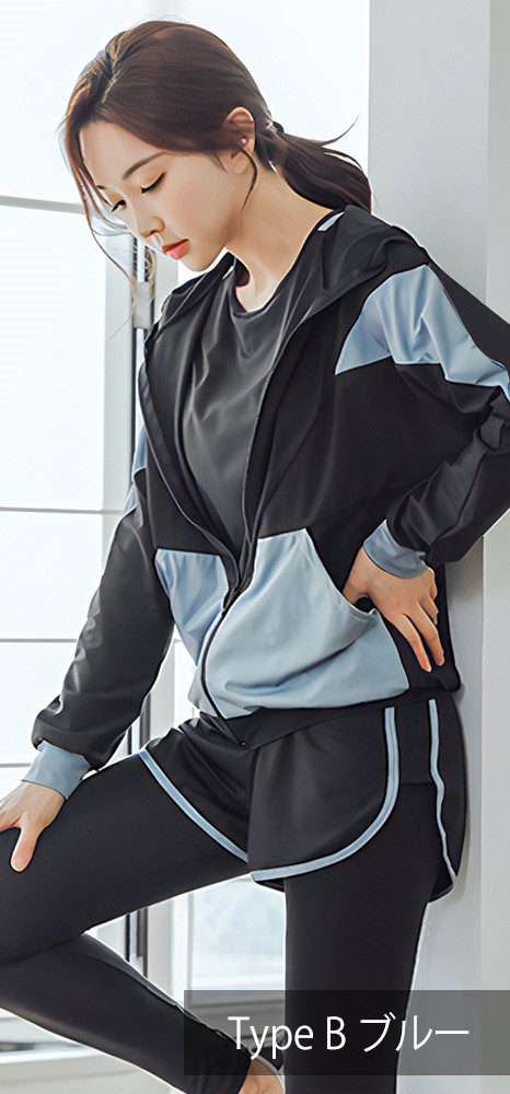 レディーススポーツウェアセット 上下5点セット エアリーな着心地