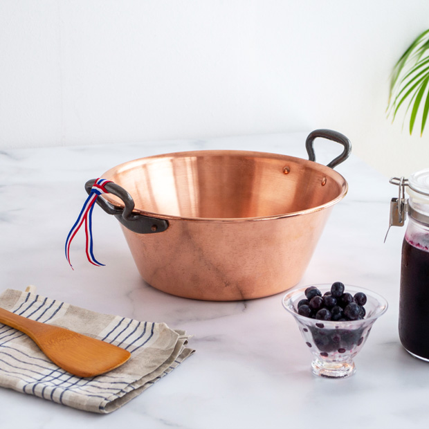 BAUMALU 銅のジャム鍋 26cm 取っ手付き フランス製 ボウマル 銅製