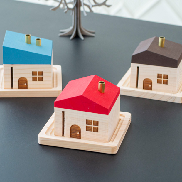 木の家 木製 置物 Little Cottage クリスマス 日本製 ハウス オブジェ