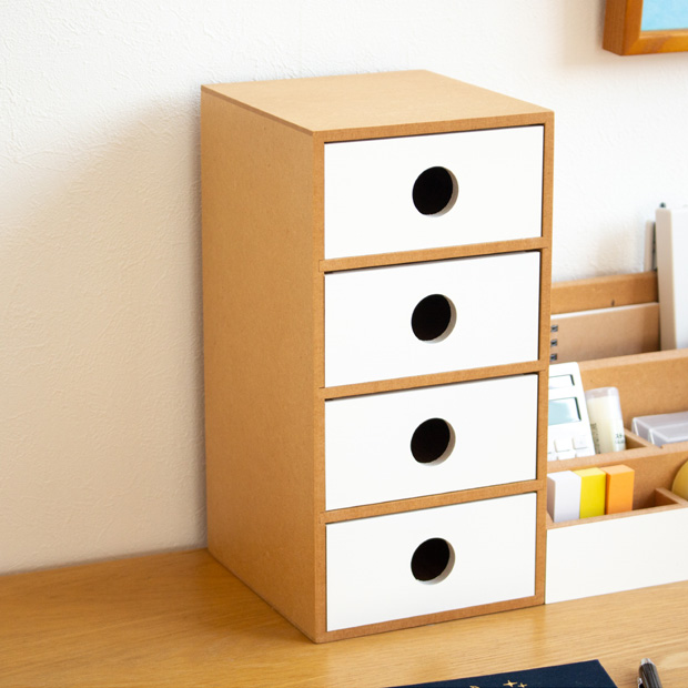 3/8はポイント10倍／ 卓上チェスト 木製 白 卓上収納 小物入れ