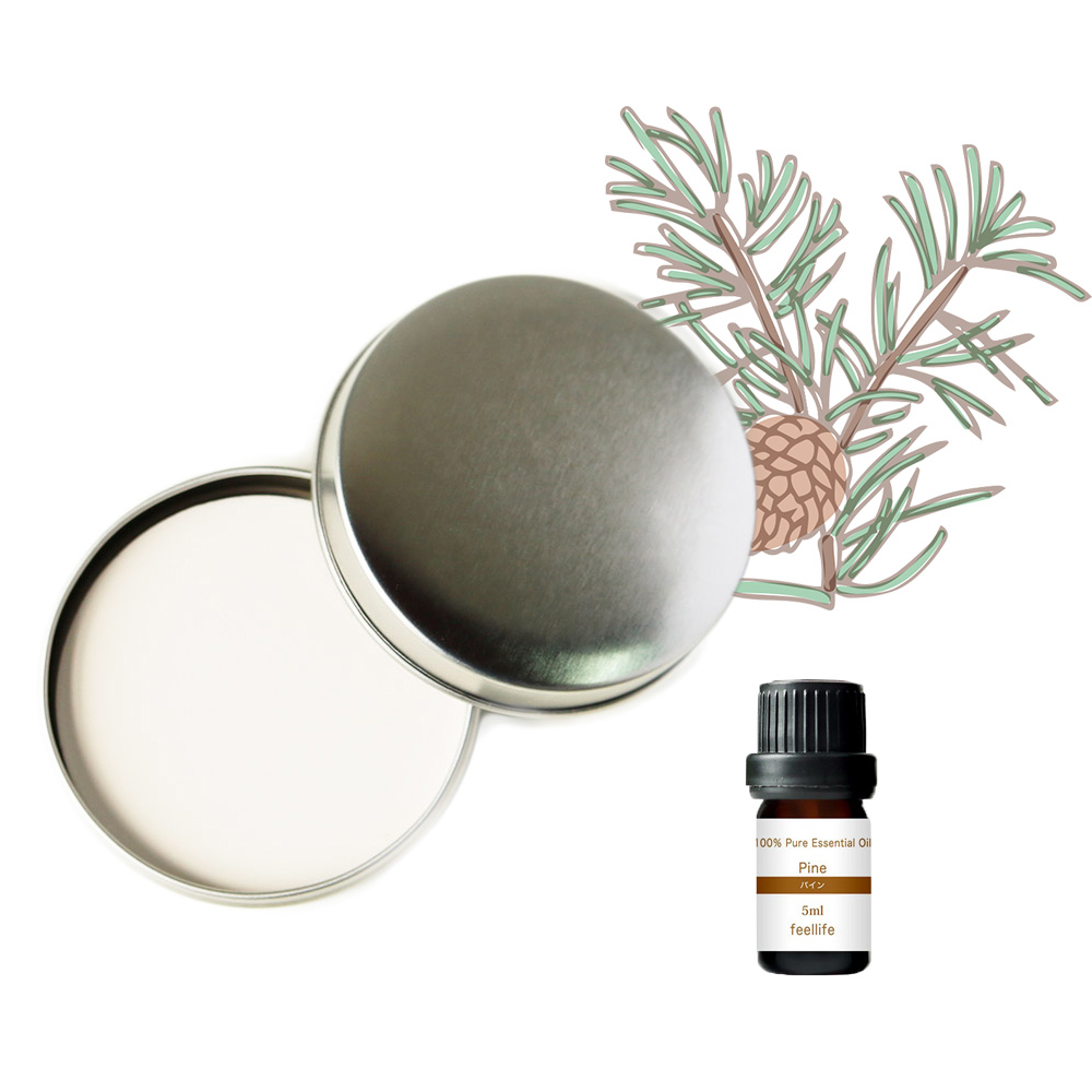 feellife アロマストーン 缶 セット 1本 アロマオイル 精油