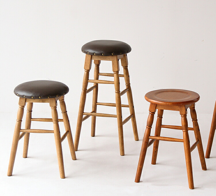スツール 木製 丸 丸椅子 腰掛け 玄関椅子 アンティーク 北欧 おしゃれ