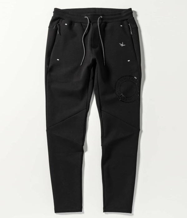 1PIU1UGUALE3 RELAX ラインストーンサークルロゴセットアップ メンズ