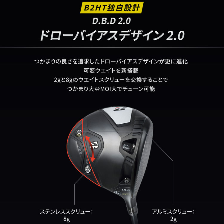 BRIDGESTONE GOLF 【期間限定】 ブリヂストン B2 HT ドライバー