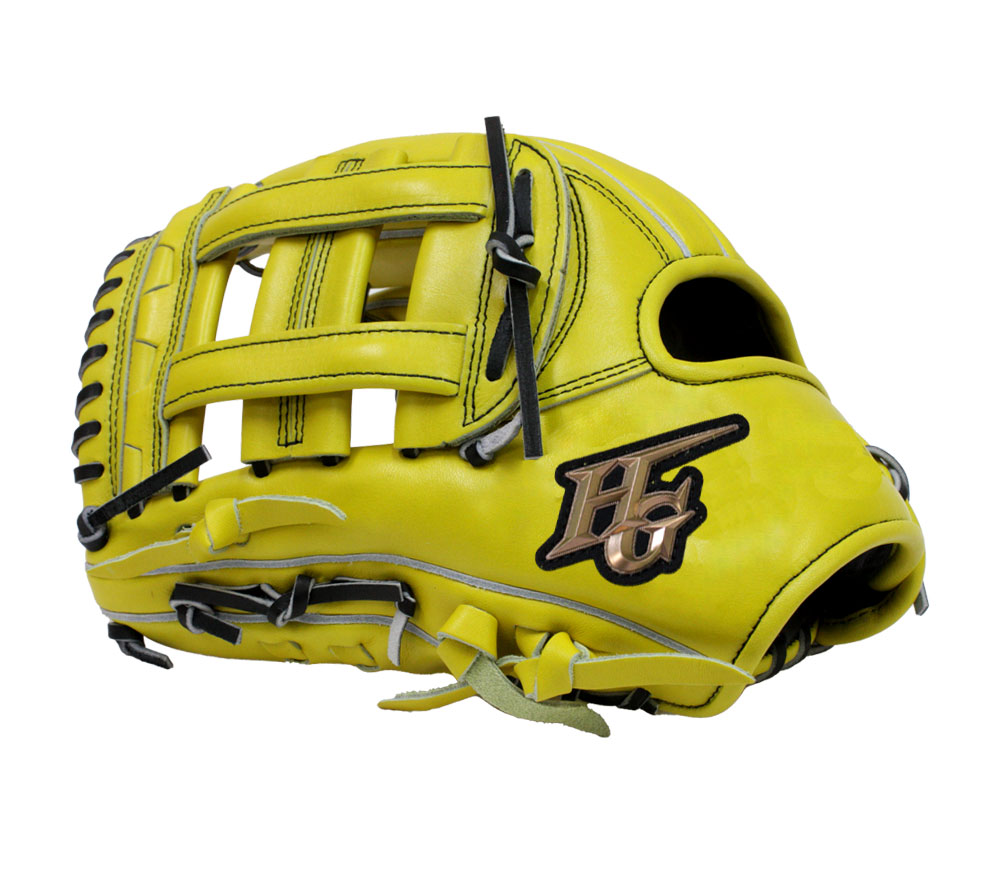 己極 ハイゴールド グローブ 軟式用 OKG-7109 SRレモンイエロー 外野手