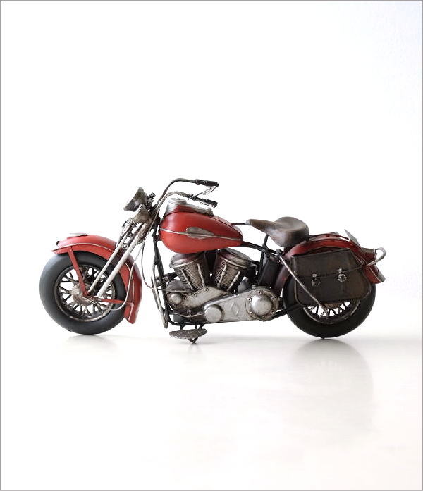 置物 オブジェ バイク おもちゃ アンティーク調 おしゃれ レトロ