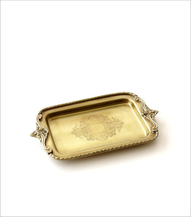 トレー トレイ アクセサリートレイ アンティーク おしゃれ 真鍮 ブラス