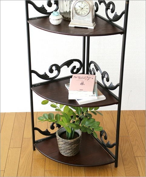 コーナーラック コーナー棚 アイアン家具 飾り棚 飾棚 おしゃれ