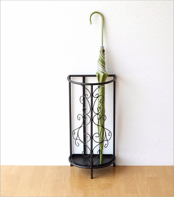 傘立て 傘たて 傘立 スリム アイアン おしゃれ 半円 シンプル モダン