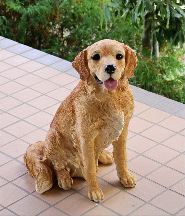 犬 置物 屋外 玄関 リアル 大型 大きい オブジェ ドッグオーナメント