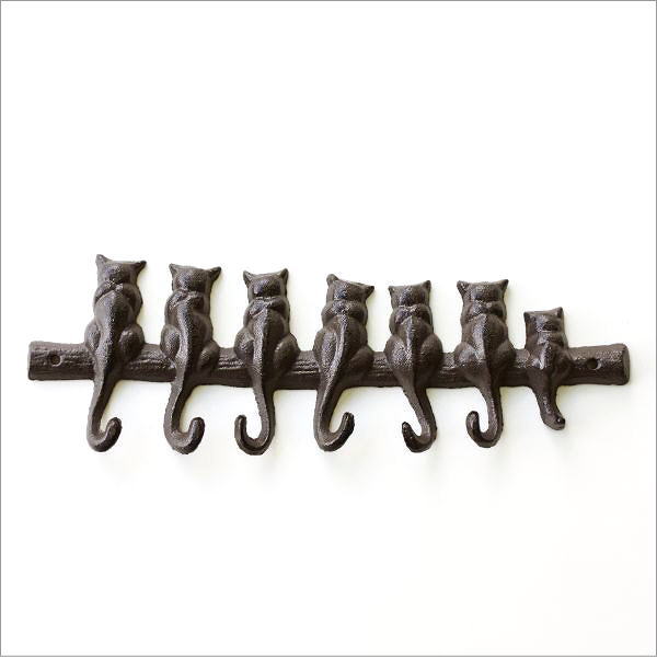 壁掛けフック ウォールフック 猫 ねこ おしゃれ かわいい 壁掛け